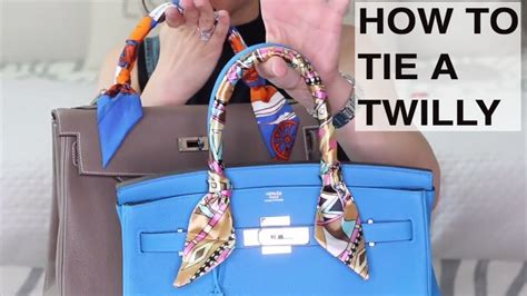 how to tie hermes twilly on birkin